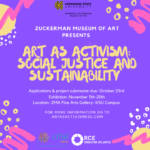 Art as Activism Social Media Post